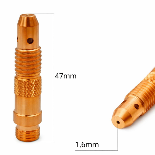 WP-17/18/26 TIG COLLET BODY COPPER 1.0mm 12.42G